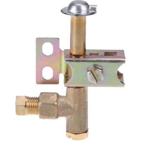 Brûleur pilote, support de flamme unidirectionnel, peut utiliser du gaz naturel ou du propane/butane avec 2 trous, ensemble de commande robuste, facile à installer, facile à utiliser. (1/4)