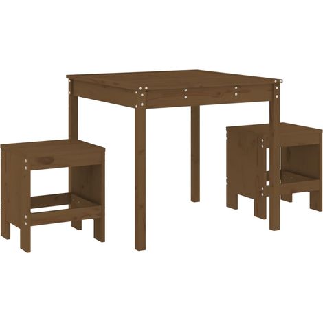 Maison Exclusive - Set da Bistrot da Giardino 3 pz ambra in Legno Massello di Pino