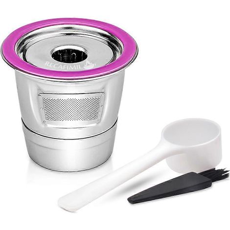 Mug à café réutilisable en acier inoxydable avec dosettes K-Cup pour Keurig 2.0/1.0 Mini et accessoires pour filtre à café