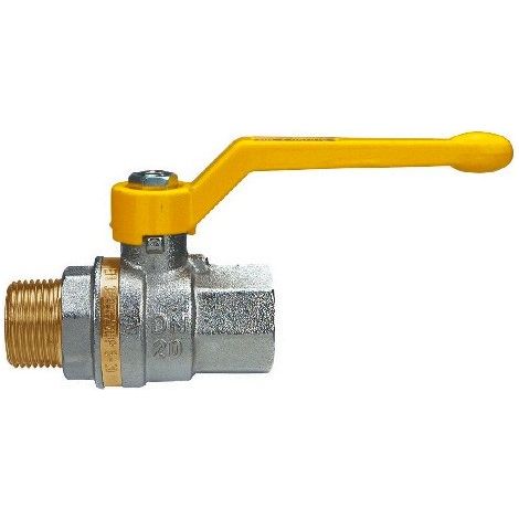 Valvola a sfera VENUS MF con leva alluminio gialla 1" 1002G266