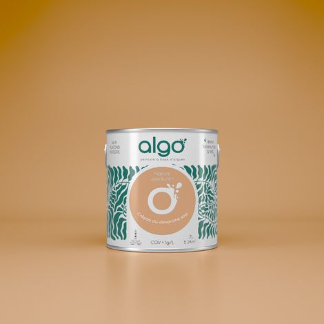 Peinture écologique Algo - Marron Crêpes du Dimanche Soir - 0.5L / Mat