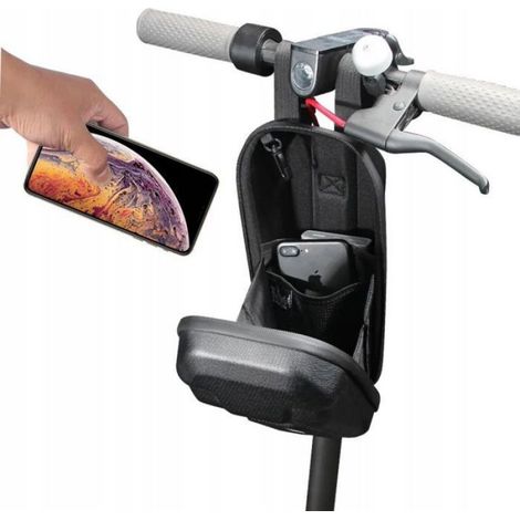 Sac de Transport - Sac de Guidon pour Scooter - Étanche - Capacité 2 L - Noir (1/2)