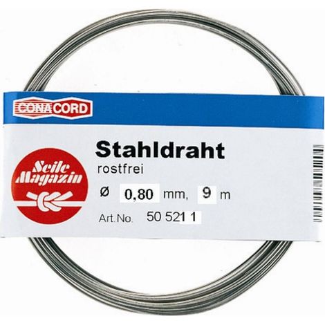 Conacord Stahldraht Ø 0,8 mm x 9 m Draht
