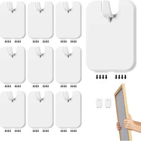 CCYKXACrochets pour cadre photo mural - Kit d'outils adhésif pour maison, appartement, chambre, décoration, hôtel, cloison sèche, dortoir, peinture (1/5)