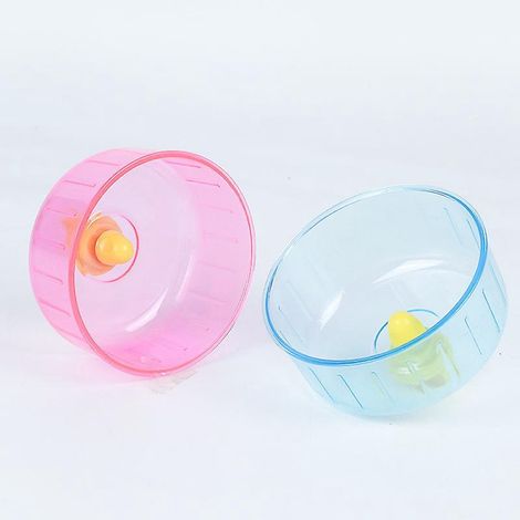 2 Roue D'exercice Pour Hamster, 12 Cm Roue Hamster Silencieuse Transparent Accessoire De Cage, Hamster De Jouet, Roue De Course Pour Gerbilles Ch (1/5)