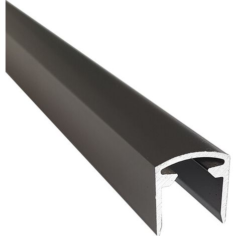 Abschlussprofil für LARKO-Zaun 176 cm - Farbe - Anthrazitgrau RAL 7016, Länge - 176 cm
