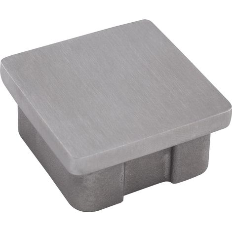 Economy Endkappe Abdeckkappe eckig für Rohr ø 40x40x2,0mm, Edelstahl geschliffen