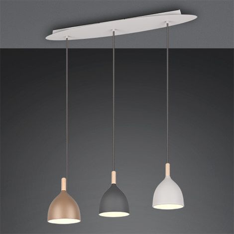 Trio Pendelleuchte Jerano 90x20 cm multicolor E27