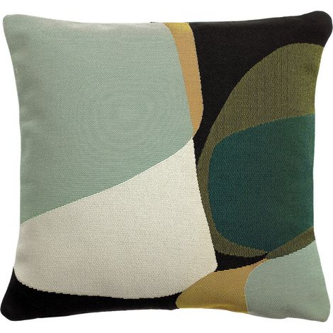 Coussin d'Extérieur et Intérieur Graphique Réversible Polypropylène Opaline 45 x 45 cm - PANGIVO