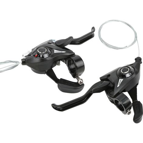 Levier de Frein et Dérailleur Vélo Route MTB 3x8 Vitesses avec Câble pour Freins à Disque (1/5)