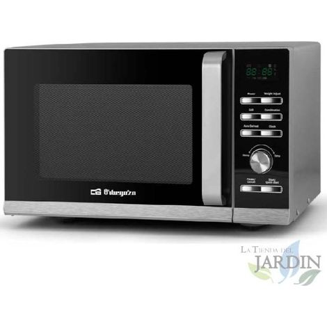 Microondas Orbegozo 700W, 20L, Grill 900W, 6 Niveles de Potencia