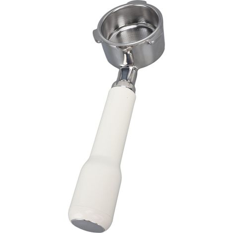 Porte-filtre sans fond de 51 mm, 3 poignées, acier inoxydable, pour cafetière 6001 5403 KF5400, blanc (1/5)