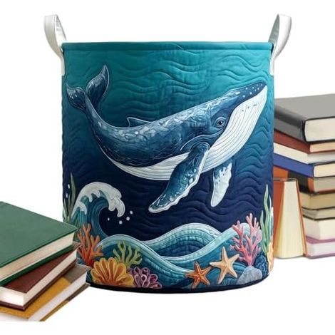Panier de rangement matelassé Grand panier de rangement multifonctionnel Panier de rangement en tissu avec poignées Idéal pour jouets, poupées, livres, vêtements, goûters, salon, chambre, salle de (1/5)