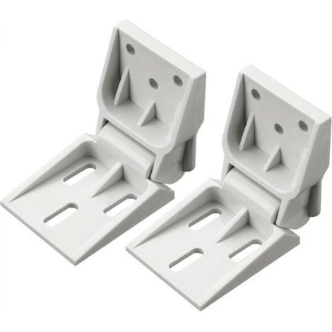 2 Pack Plastic Freezer Hinges Compatible with Haier Freezers, 3 Holes Folding Door Hinges (1/4)