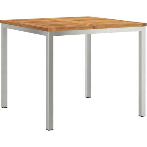 Tabledesalleàmangerd'extérieur,Table de jardin Marron 200x90x75cm Teck massif CFW24600 (1/5)