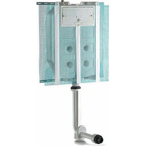 Réservoir de chasse d'eau de 9 litres pour toilettes à simple chasse d'eau Sara
