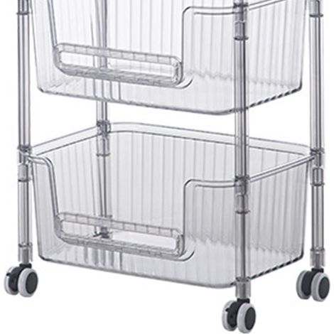 Neuer rollbarer Aufbewahrungswagen, multifunktionales mobiles Regal für Zuhause, 3 Ebenen (1/5)