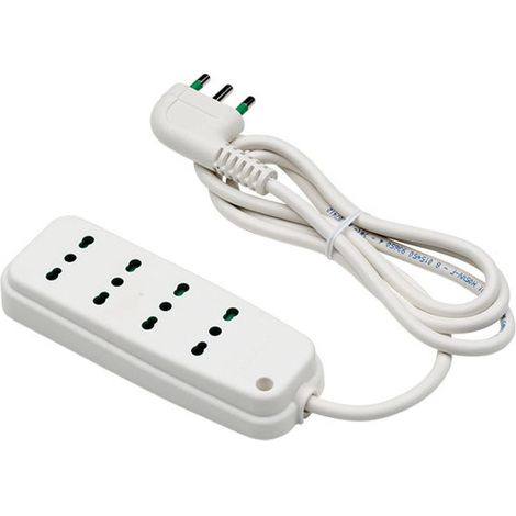 Enchufe múltiple 4X2Pu Blanco Retail 47400 Fme