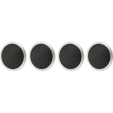 4pcs Enjoliveur Moyeu 68078419AC Centre de Roue Haute Dureté Jante Chromée Remplacement FIAT 500 2007-2019 Blanc Cercle Lettre Blanche (1/5)