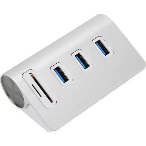 Ce hub USB 3.0 à 3 ports est compatible avec les systèmes OS X et PC. Il arbore un design élégant inspiré d'Apple et un lecteur de cartes facile d'utilisation prenant en charge les cartes mémoire jusq (1/4)