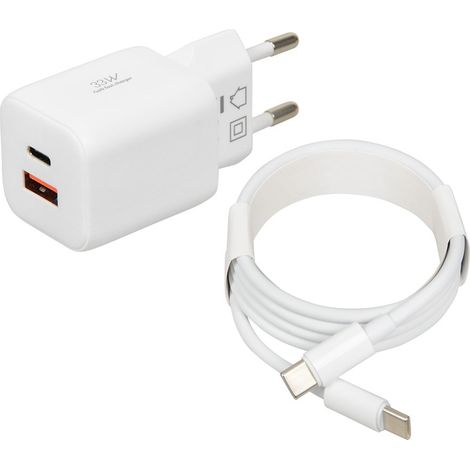 Chargeur mural iBOX C-42 GaN PD33W. Blanc (1/5)