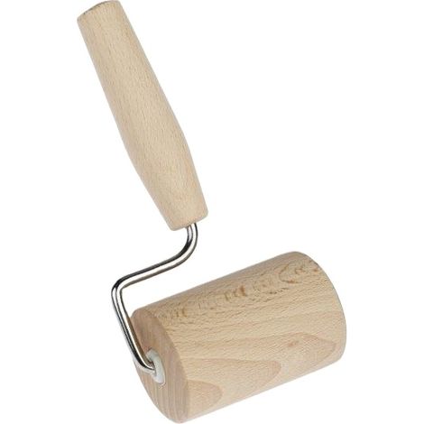 Rodillo de cocina pequeño de madera con mango (1/3)