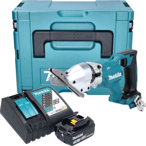 Makita DJS 800 RF1J Akku Faserzementschere 18 V Brushless + 1x Akku 3,0 Ah + Ladegerät + Makpac