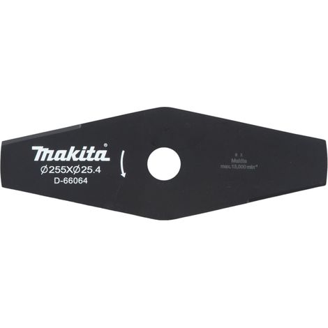 Makita DUR368AZ Hoja para desbrozadora 255 mm Negra 2 dientes (1/2)