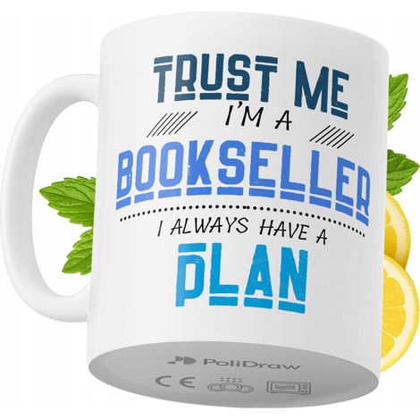 Lustige Kaffeetasse mit witzigem Textdesign für Buchhändler – ideal für Geburtstage, Namenstage und Feiertage. Hochwertige Tasse für besondere Anlässe, ob im Büro oder zu Hause. Farbe: Weiß, 330 ml.