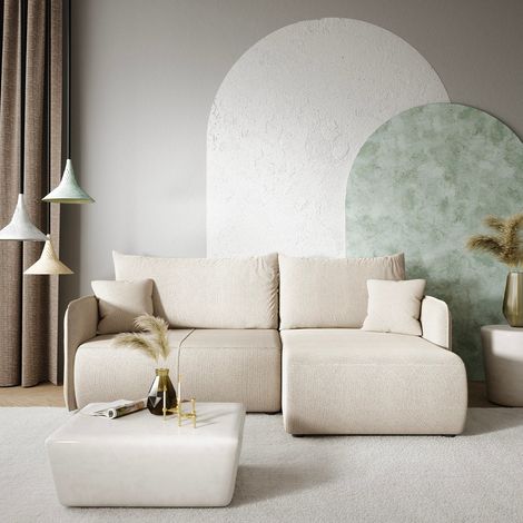 3-Sitzer-Wende-Ecksofa mit Bettkasten Claudio Hellgrau (1/5)