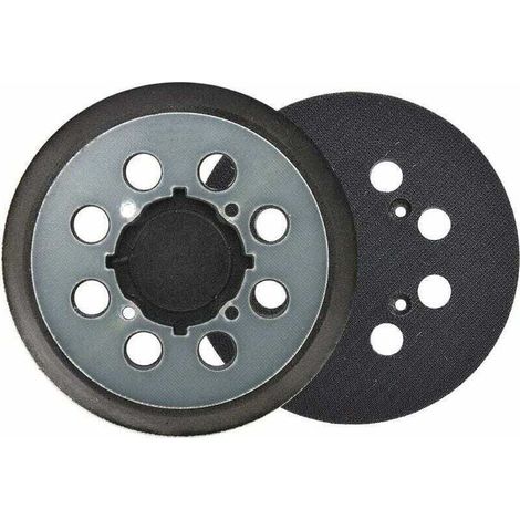 -Plateau et patin de ponçage Patin de rechange pour ponceuse DeWalt DCW210N DWE6423 5, 1 Pièces 125mm Tampon de Ponceuse de Remplacement Orbitale à Crochet et Boucle à 8 Trous Plateau d (1/4)