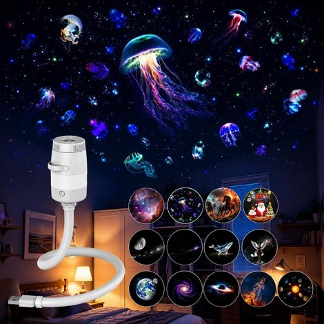Projecteur Ciel Etoile 5D Holographique HD, Projecteur Galaxie avec 13 Film (1/5)