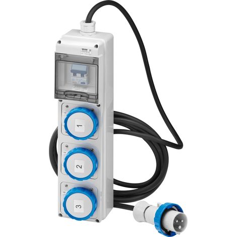 Q-DIN 5 ACS IEC 1X2P 2X3P 16A MOBILE GEWISS GW68243N