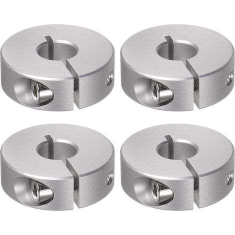 4pcs Bague de Réglage Bague Arrêt d'axe Butée Arbre Collier 10mm Alésage Aluminium Alliage Diviser Colliers Vis, 30mm OD, 10mm Largeur pour Roue Brouette Pont Boîte Vitesses (1/5)