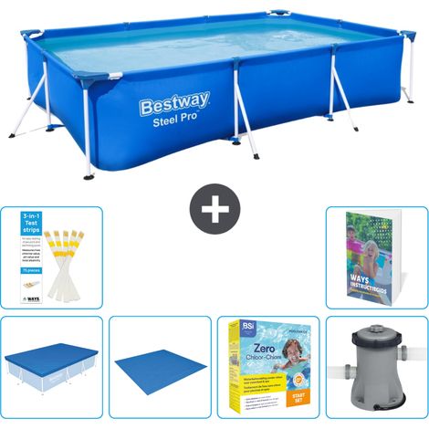 Bestway Steel Pro Rechteckig - 300x201x66 cm - 7-teilig S24