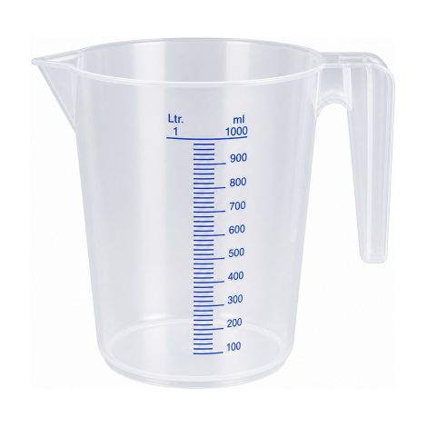 Pressol caraffa con scala graduata in polipropilene trasparente 1 lt