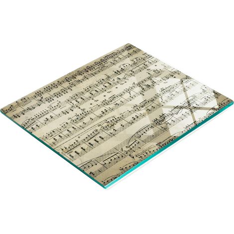 Tabla de cocina de vidrio templado duradera y elegante con dise帽o de alta calidad, 60x52 cm. (1/5)