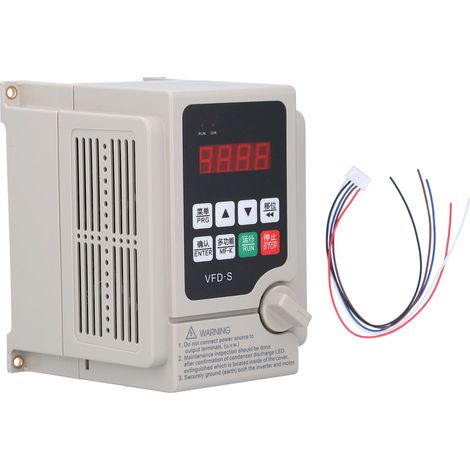 Variateur de fréquence VFD 380V 2,2kW, convertisseur triphasé avec contrôle en boucle fermée V/F, régulateur de vitesse industriel, variateur de tension pour moteur, onduleur de puissance 3 phases, éq (1/5)