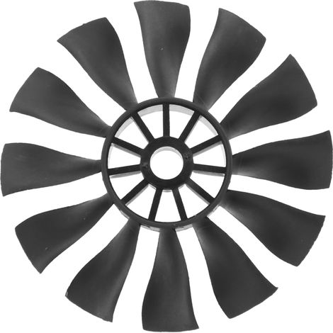 Ventilador de conducto de 50 mm, hélice de 12 aspas, accesorios de plástico para aviones RC, color negro CW