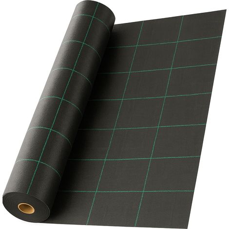 Telo pacciamatura 1x10 m verde/nero anti erbacce, 100 g/m²