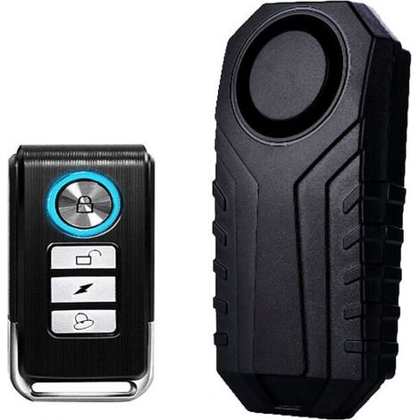Allarme antifurto per bici e auto da 113 dB – Impermeabile IP55 – Telecomando fino a 20 m – 7 livelli di sensibilità regolabili – Allarme super potente