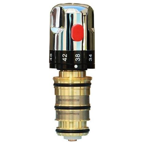 Cartouche de Rechange thermostatique Pour mitigeur de Baignoire et douche en laiton massif plaqué chrome Macaron
