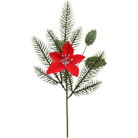 Branches De Pins Artificielles - 20 x 36 cm - Pour Décoration De Noël - DIY Arbre De Noël - 12 Pièces