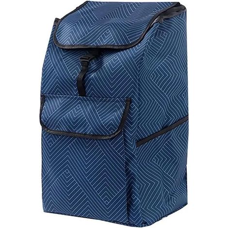 Einkaufstasche 45L mit Trolley-Schlaufe, ideal für Supermarkteinkäufe, blau. (1/5)