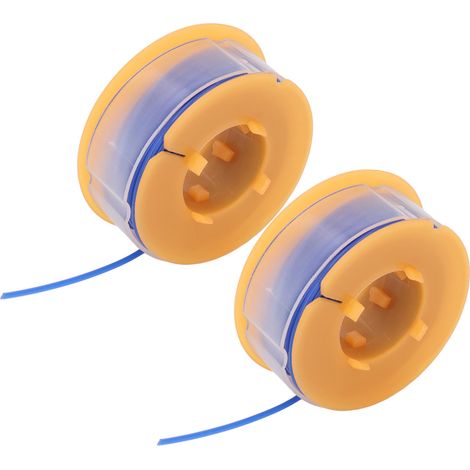 Lot de 2 bobines de fil de coupe en nylon pour tondeuse à gazon, accessoires de rechange compatibles avec BOSCH ART 30 et ART 30FA (bleu). (1/5)