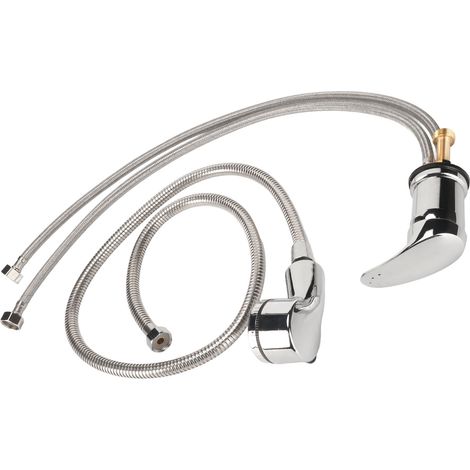 Kit de robinetterie pour shampoing, valve en céramique, bonne étanchéité, robinetterie chaude/froide, kit de douchette pour shampoing (1/5)