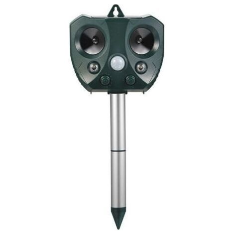 Repulsif Chat Ultrason Solaire Exterieur Sensibilite Et Frequence Reglable Pour Repousser Animaux Nuisibles Protecteur De Jardin..dyk. (1/5)