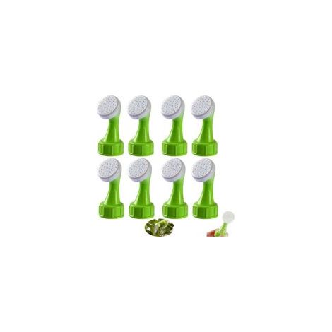 Srroseur Bouchon De Bouteille 8PCS Arrosoir Bouteille Arrosoir Pomme Plastique Arrosage Sprinkler(Vert) (1/5)