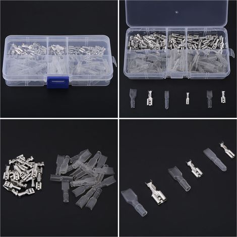 Set mit 120 federbelasteten Klemmenblöcken in einer Box + transparenter Hülle (1/5)