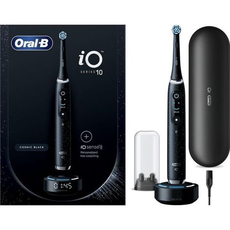 Oral-B iO SERIES 10 Adulte Brosse à dents vibrante Noir (1/2)